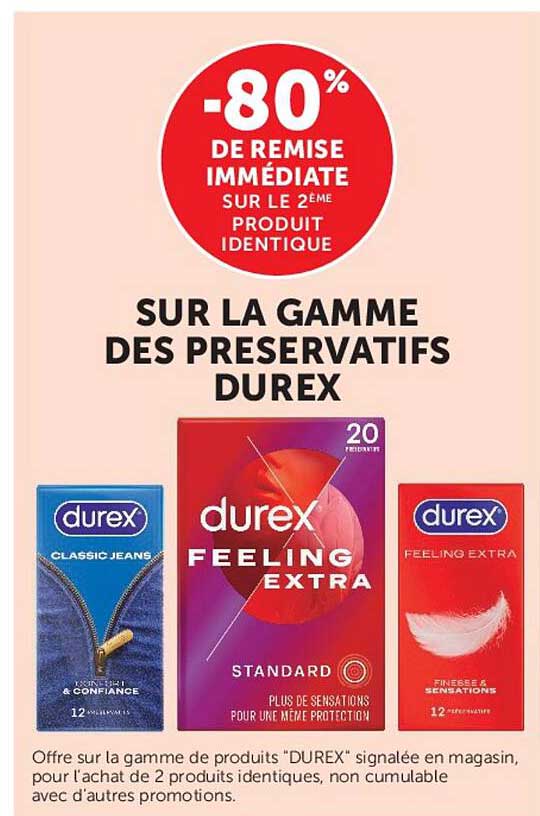 -80% DE REMISE IMMÉDIATE SUR LE 2ÈME PRODUIT IDENTIQUE