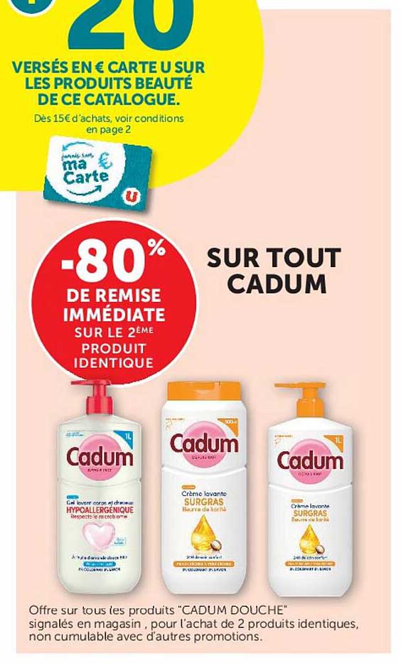 -80% DE REMISE IMMÉDIATE SUR LE 2ÈME PRODUIT IDENTIQUE