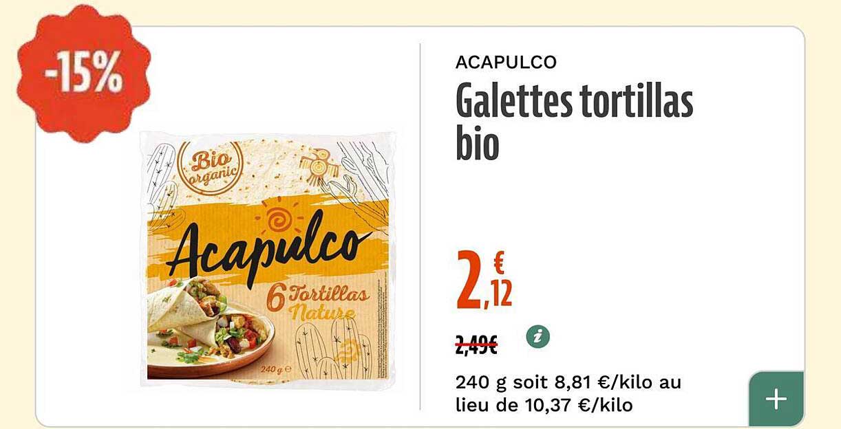 ACAPULCO Galettes tortillas bio