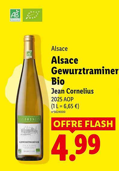 Alsace Gewurztraminer Bio Jean Cornelius 2025 AOP