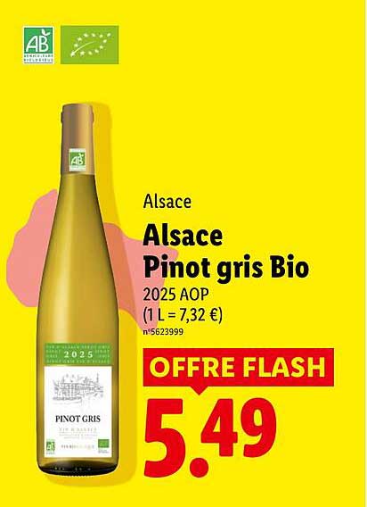 Alsace Pinot gris Bio