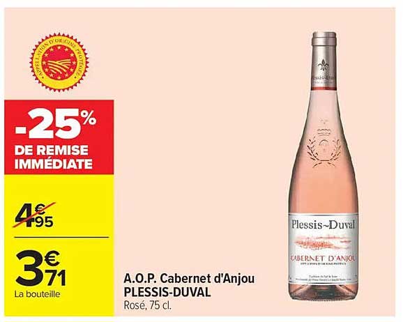 A.O.P. Cabernet d'Anjou PLESSIS-DUVAL