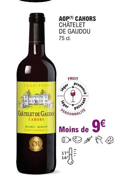 AOP Cahors Château de Gaudou 75 cl