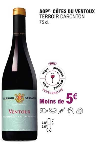 AOP CÔTES DU VENTOUX TERROIR DARONTON 75 cl.
