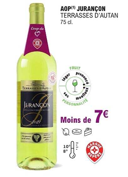 AOP JURANCON TERRASSES D’AUTAN 75 cl.