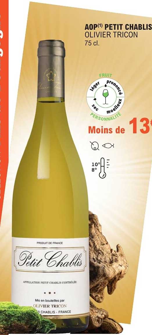 AOP PETIT CHABLIS OLIVIER TRICON 75 cl.