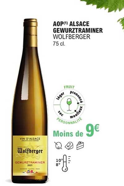 AOP(1) ALSACE GEWURZTRAMINER WOLFBERGER 75 cl.