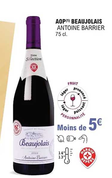 AOP(1) BEAUJOLAIS ANTOINE BARRIER 75 cl.