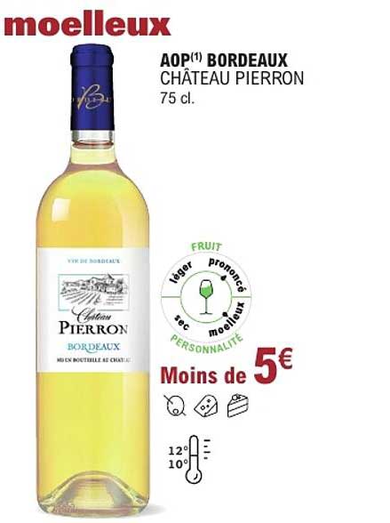 AOP(1) BORDEAUX CHÂTEAU PIERRON 75 cl.