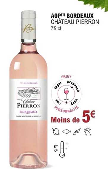 AOP(1) BORDEAUX CHÂTEAU PIERRON 75 cl.