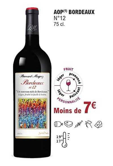AOP¹ BORDEAUX N°12 75 cl.