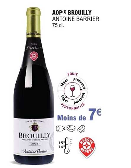 AOP(1) BROUILLY ANTOINE BARRIER 75 cl.