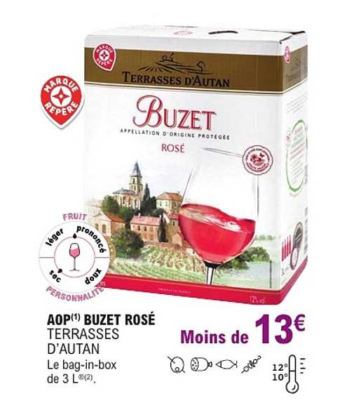 AOP(1) BUZET ROSÉ TERRASSES D’AUTAN