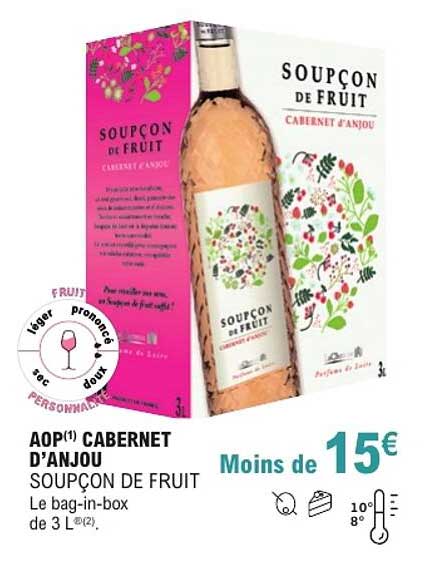 AOP(1) CABERNET D’ANJOU SOUPÇON DE FRUIT