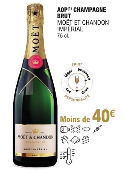 AOP(1) CHAMPAGNE BRUT MOËT ET CHANDON IMPÉRIAL 75 cl.