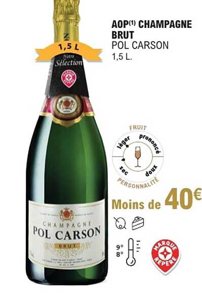 AOP(1) CHAMPAGNE BRUT POL CARSON 1,5 L.