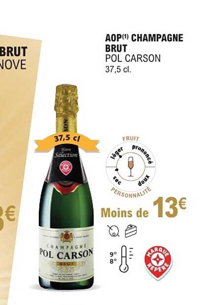 AOP(1) CHAMPAGNE BRUT POL CARSON 37,5 cl.