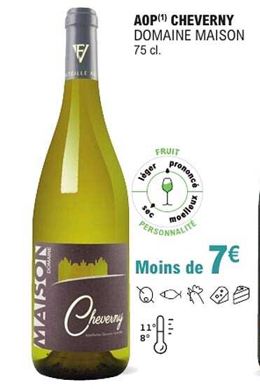 AOP(1) CHEVERNY DOMAINE MAISON 75 cl.