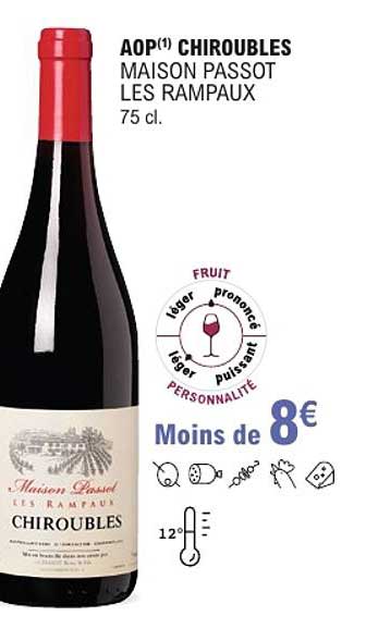 AOP(1) CHIROUBLES MAISON PASSOT LES RAMPAUX 75 cl.