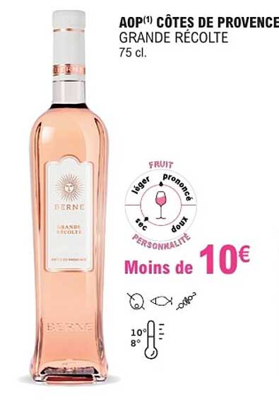 AOP(1) CÔTES DE PROVENCE GRANDE RÉCOLTE 75 cl.