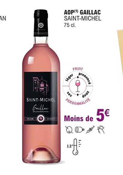 AOP(1) GAILLAC SAINT-MICHEL 75 cl.