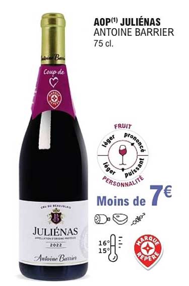 AOP(1) JULIÉNAS ANTOINE BARRIER 75 cl.