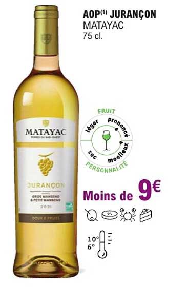 AOP(1) JURANCON MATAYAC 75 cl.