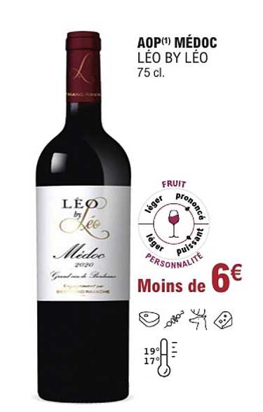 AOP(1) MÉDOC LÉO BY LÉO 75 cl.