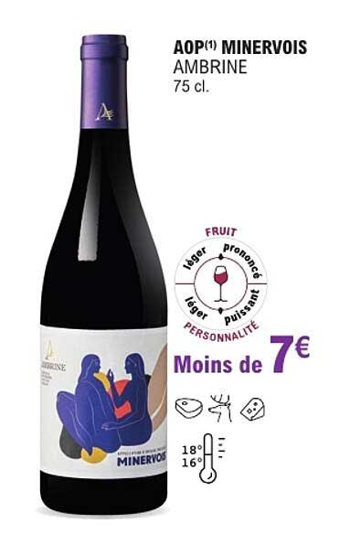 AOP¹ MINERVOIS AMBRINE 75 cl.