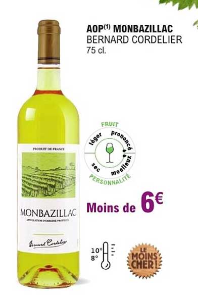 AOP(1) MONBAZILLAC BERNARD CORDELIER 75 cl.