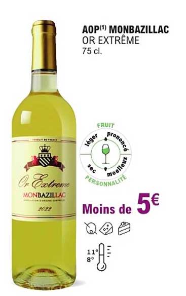 AOP(1) MONBAZILLAC OR EXTRÊME 75 cl.