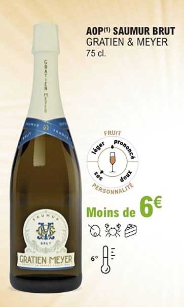AOP(1) SAUMUR BRUT GRATIEN & MEYER 75 cl.