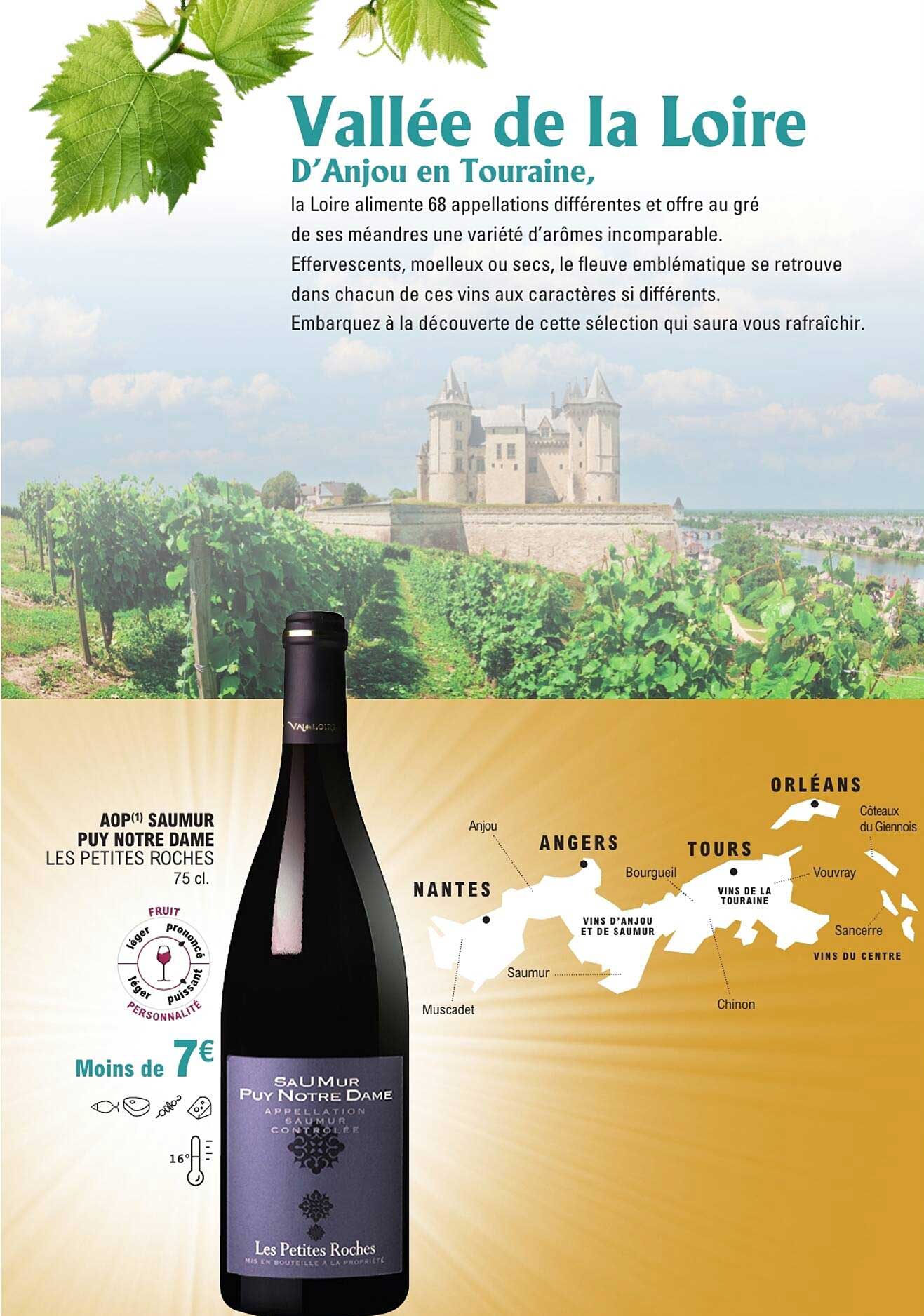 AOP(1) SAUMUR PUY NOTRE DAME LES PETITES ROCHES 75 cl.