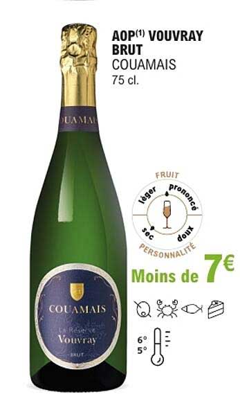AOP(1) VOUVRAY BRUT COUAMAIS 75 cl.