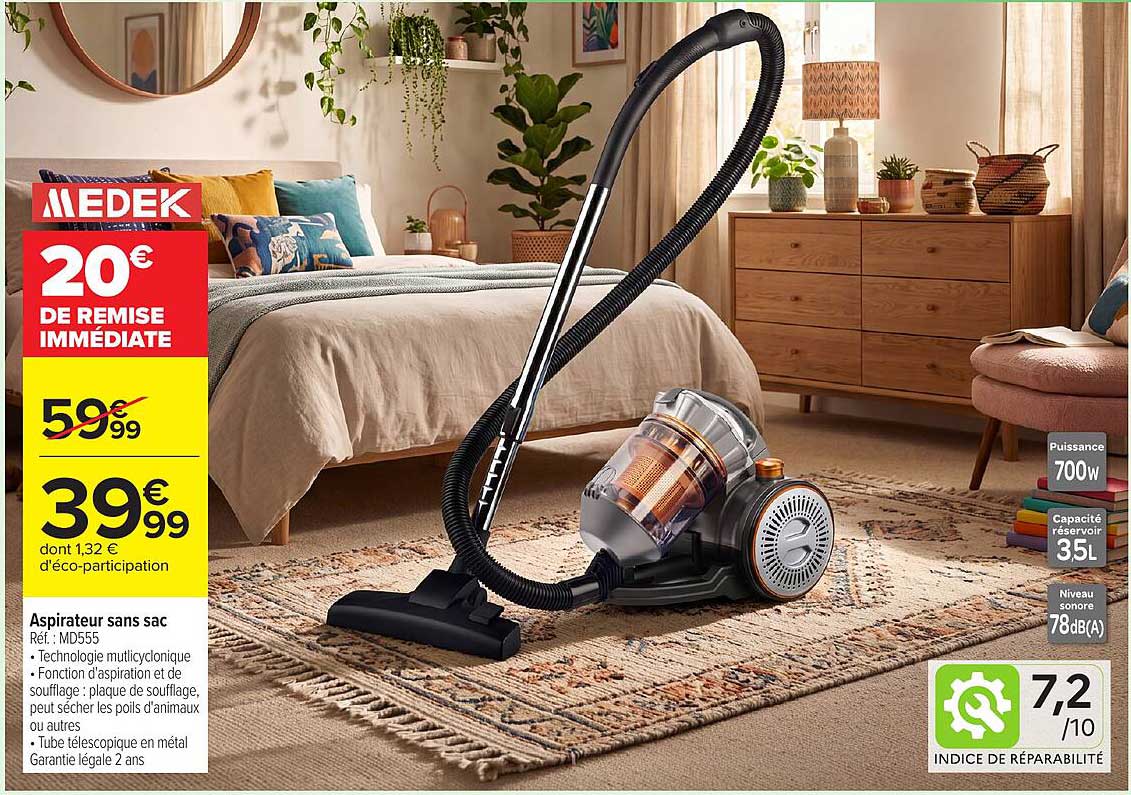 Aspirateur sans sac