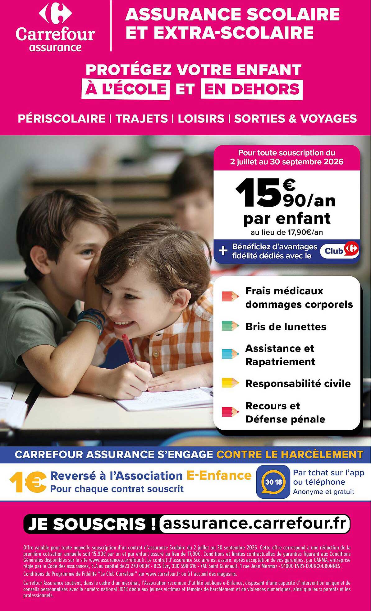ASSURANCE SCOLAIRE ET EXTRA-SCOLAIRE