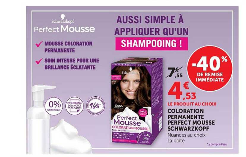 AUSSI SIMPLE À APPLIQUER QU’UN SHAMPOOING !