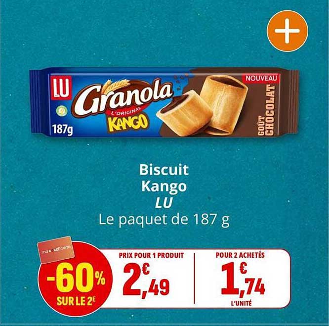 Biscuit Kango LU Le paquet de 187 g
