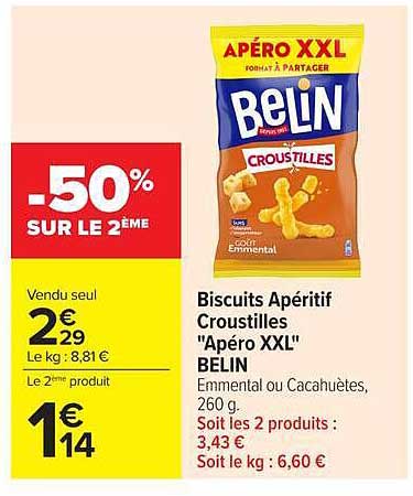 Biscuits Apéritif Croustilles "Apéro XXL" BELIN