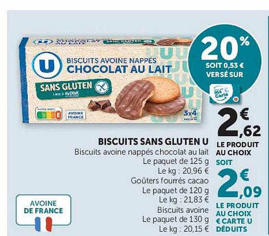 BISCUITS SANS GLUTEN U