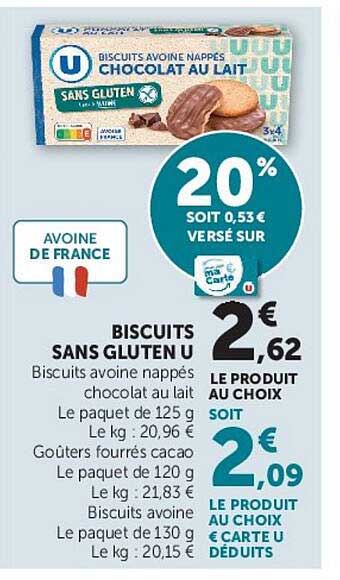 BISCUITS SANS GLUTEN U