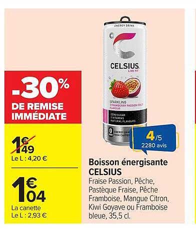 Boisson énergisante CELSIUS