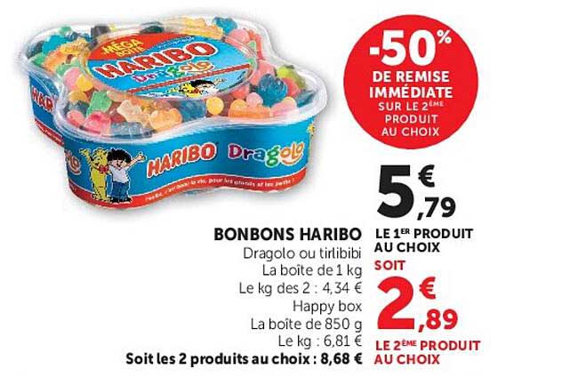 BONBONS HARIBO Dragolo ou tibibi