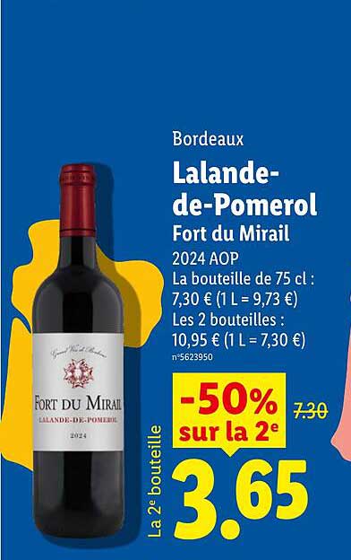 Bordeaux Lalande-de-Pomerol Fort du Mirail 2024 AOP