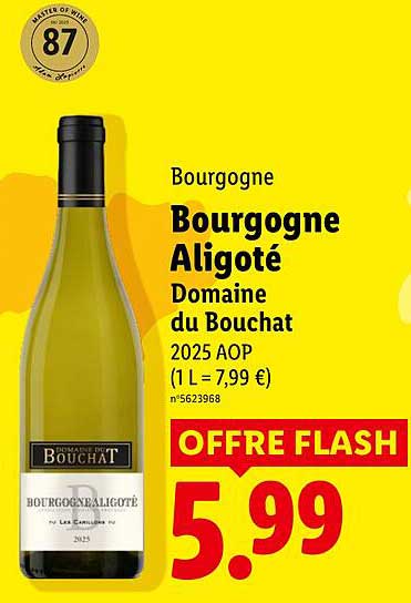 Bourgogne Aligoté Domaine du Bouchat 2025 AOP