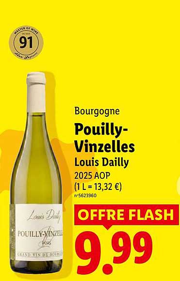 Bourgogne Pouilly-Vinzelles Louis Dailly 2025 AOP (1 L = 13,32 €)