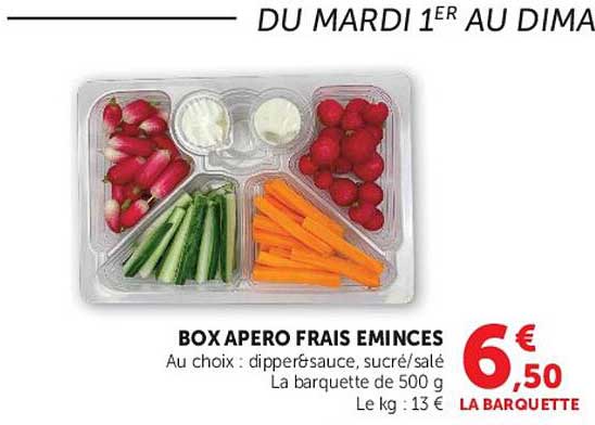 BOX APERO FRAIS EMINCÉS