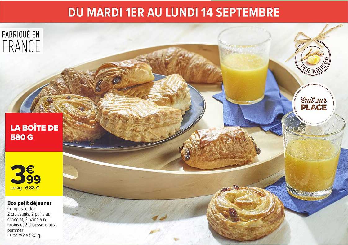 Box petit déjeuner