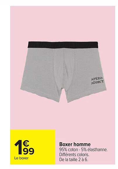 Boxer homme