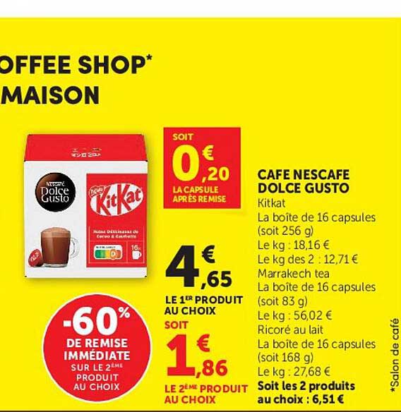 Café Nescafé Dolce Gusto Kitkat